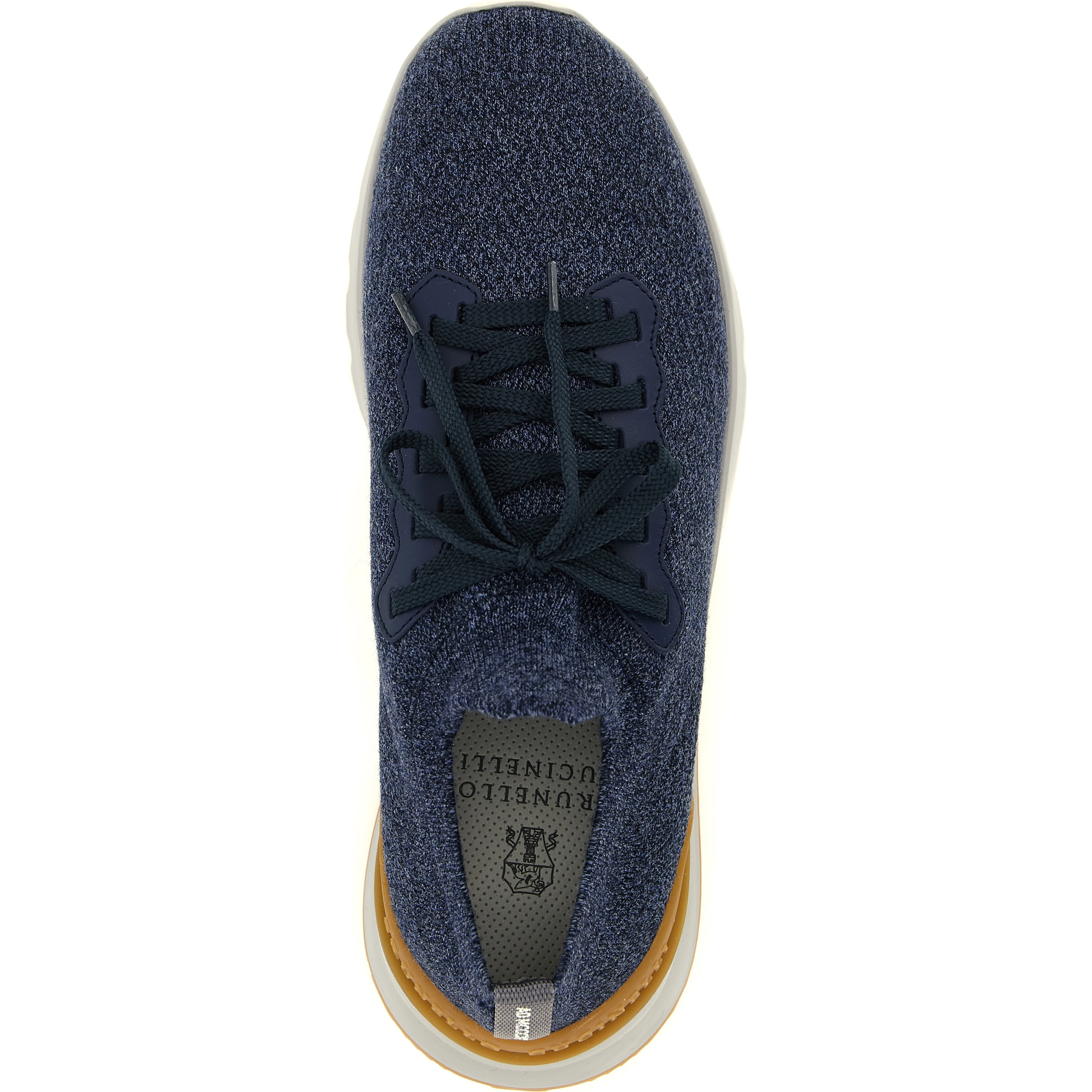 Blue Wool Athletic Sneakers