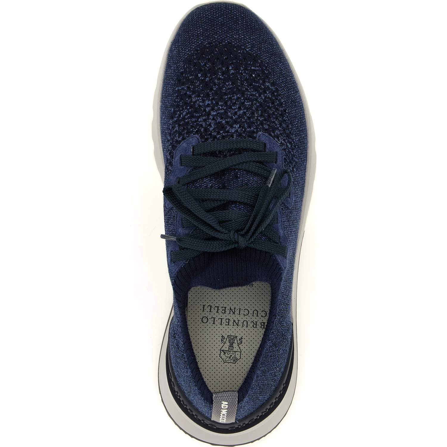 Blue Cotton Athletic Sneakers