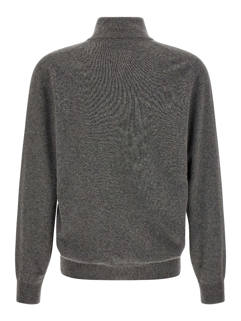 Gray Cashmere Cardigan