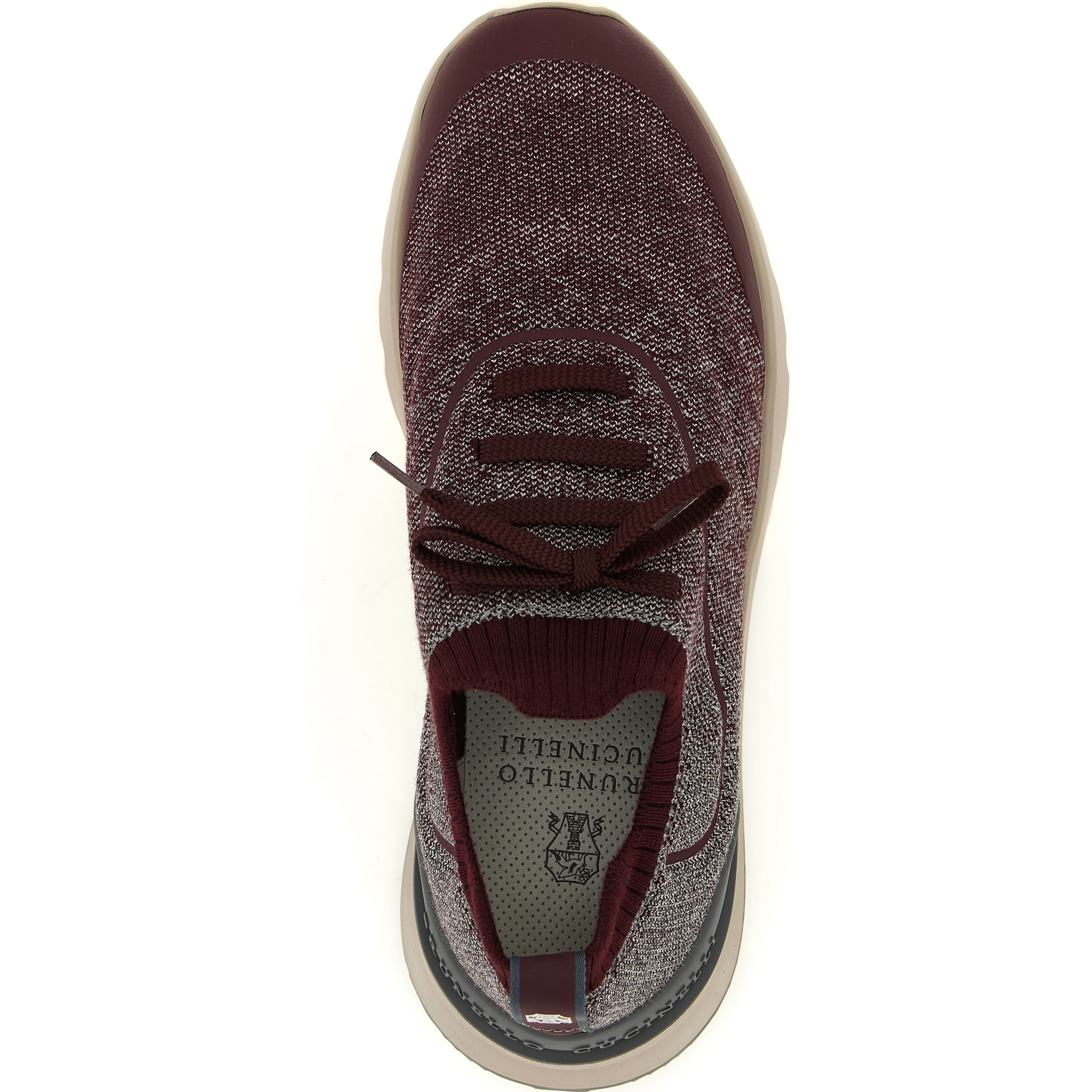 Bordeaux Cotton Athletic Sneakers
