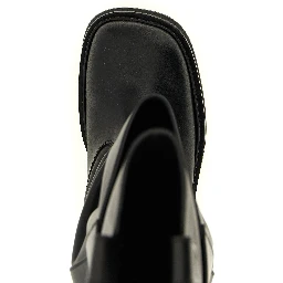 Black Calfskin Over The Knee