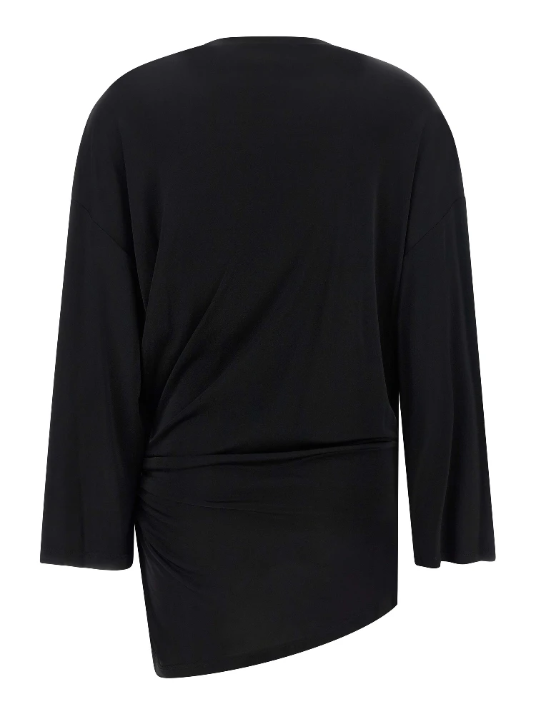 Black Viscose Short Dress alternative