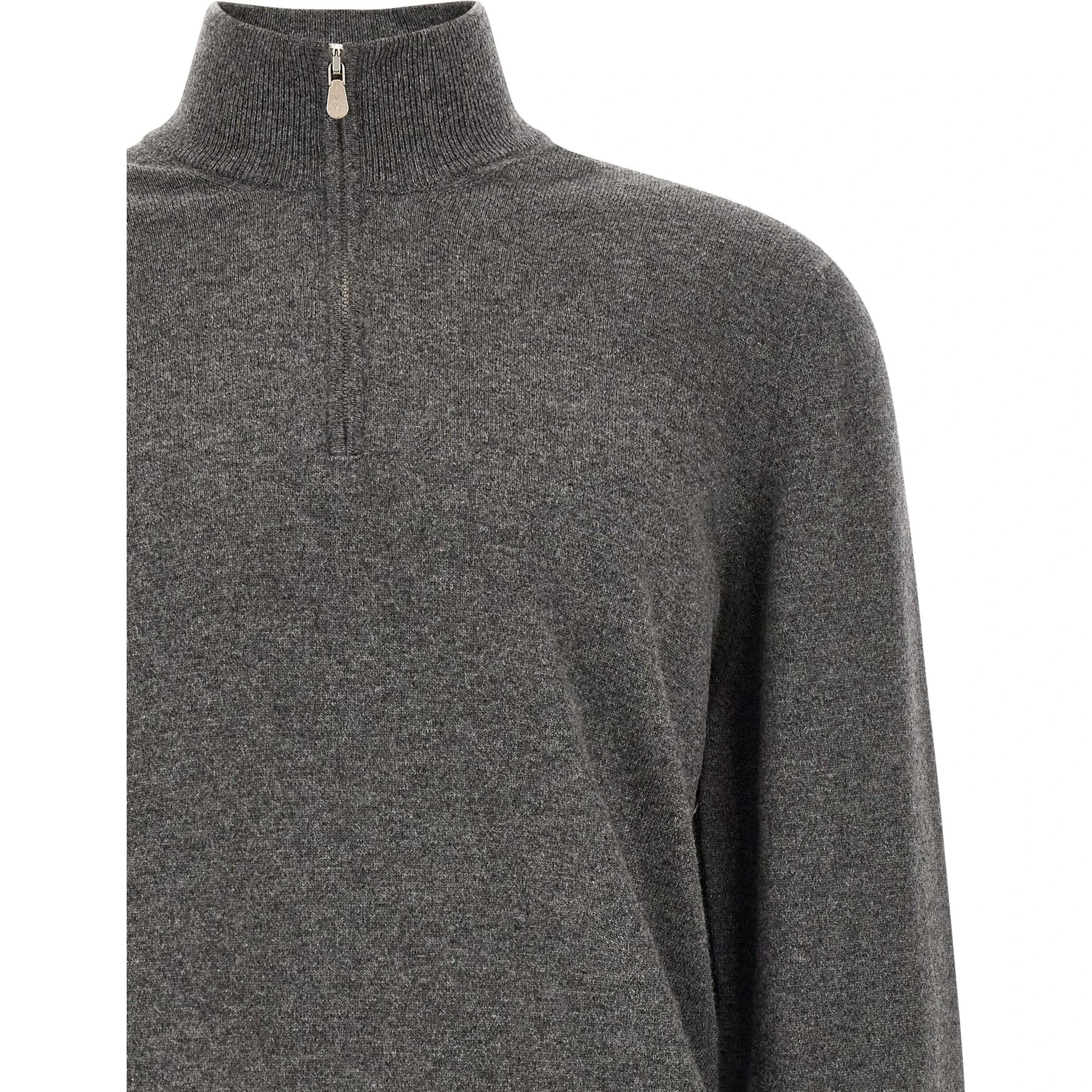 Gray Cashmere Cardigan