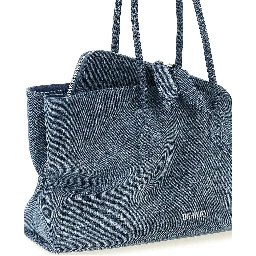 Blue Cotton Shoulder Bag