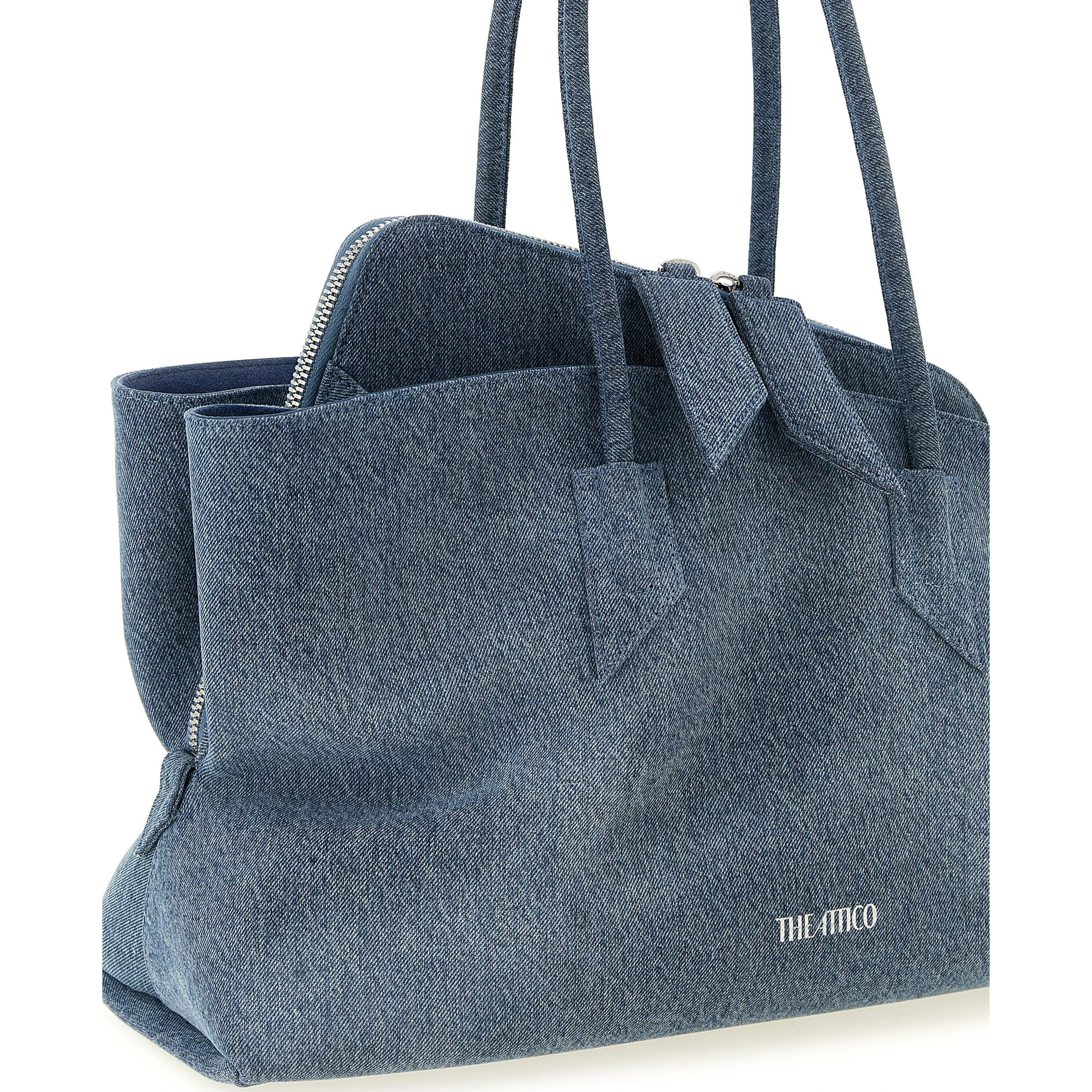 Blue Cotton Shoulder Bag