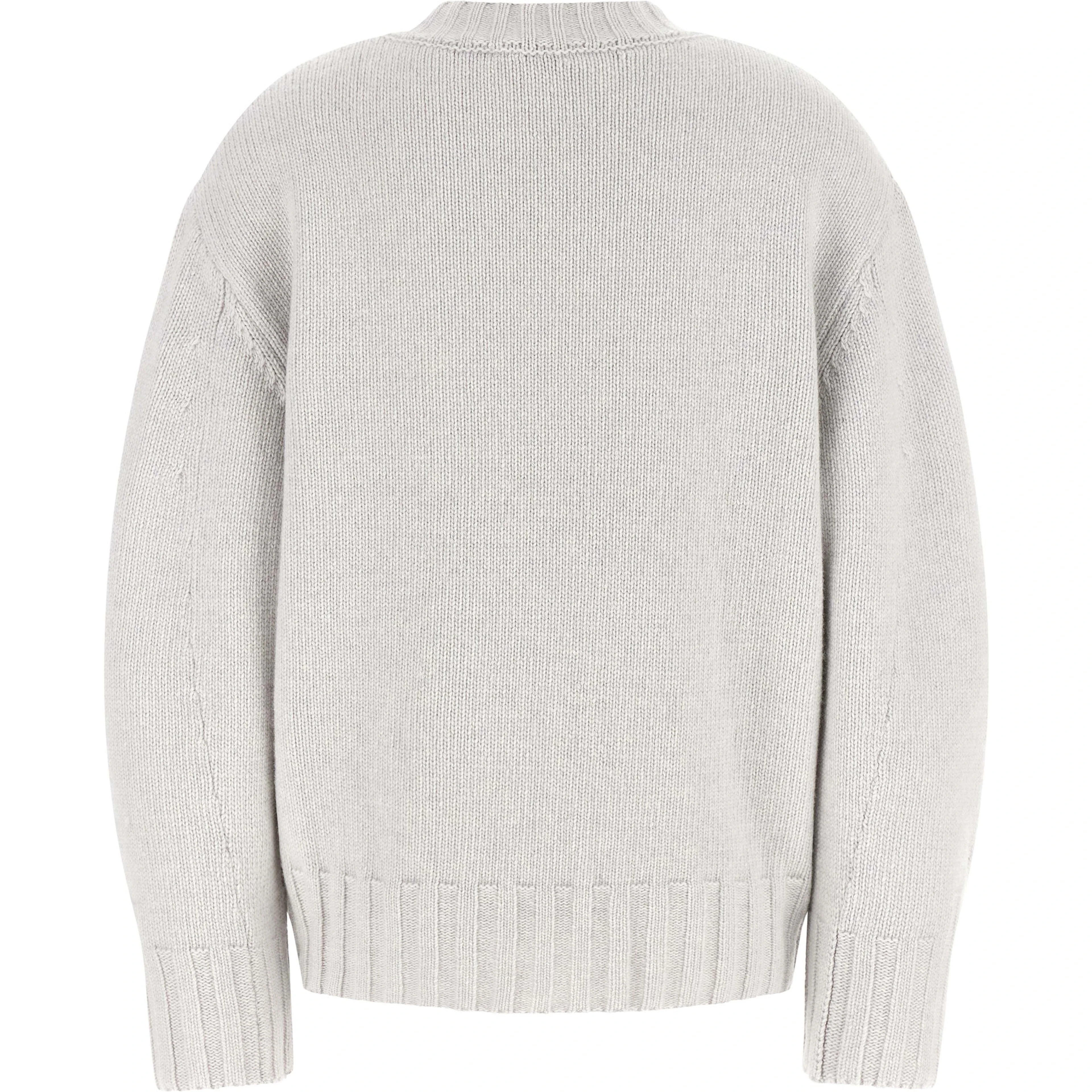 Gray Virgin Wool Cardigan