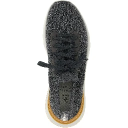 Gray Cotton Athletic Sneakers