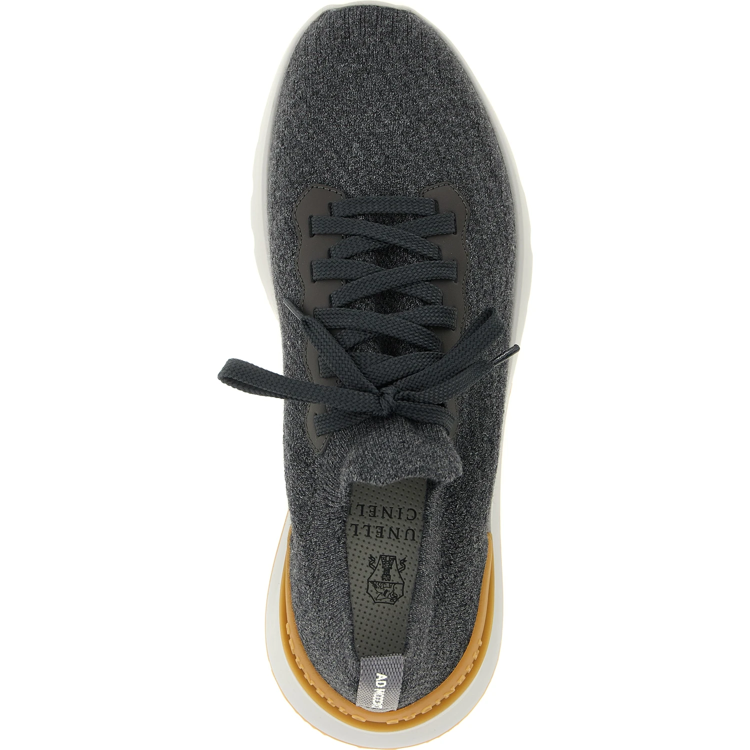 Gray Cotton Athletic Sneakers