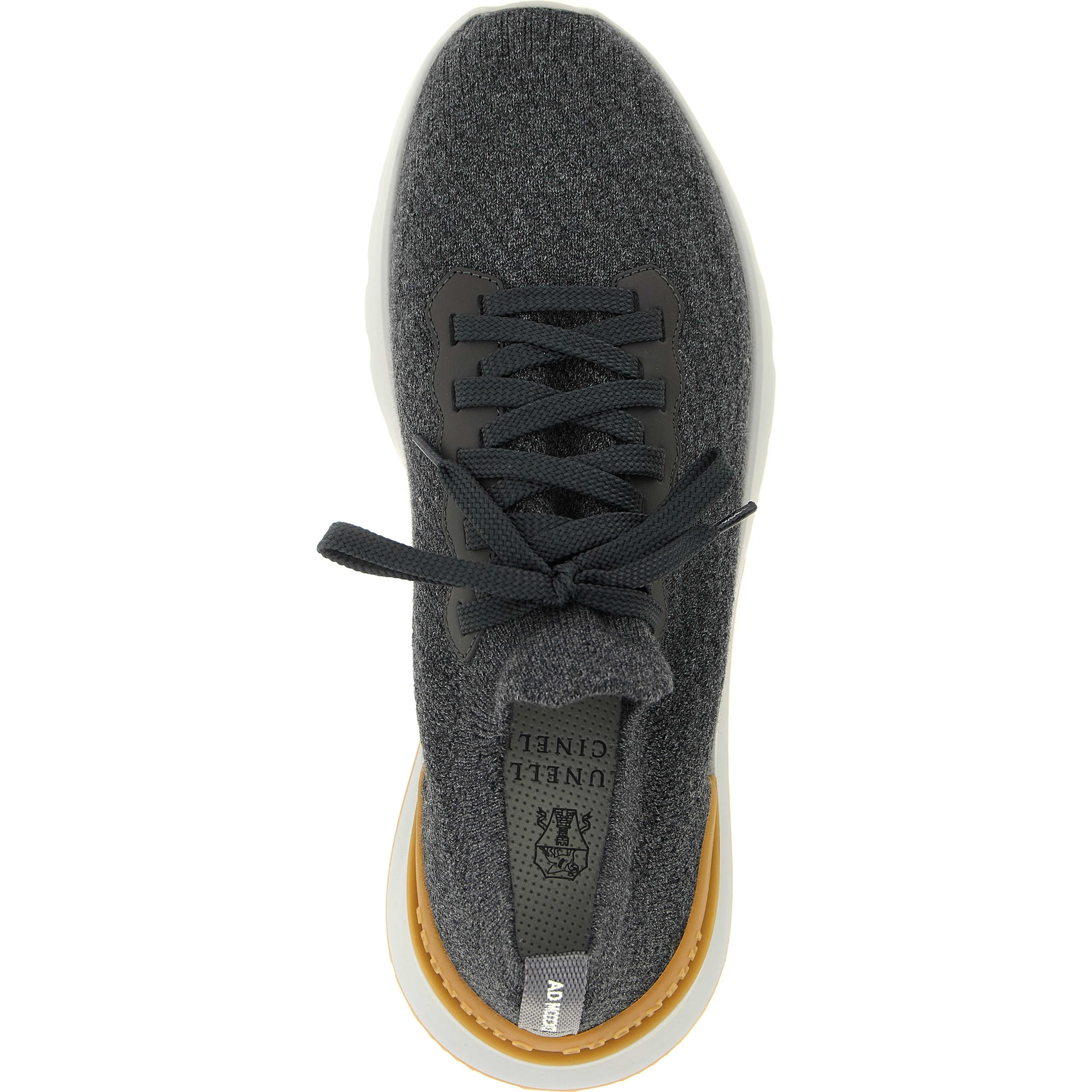 Gray Cotton Athletic Sneakers