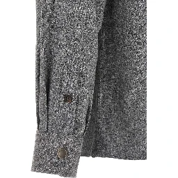Gray Virgin Wool Blouse