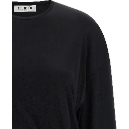 Black Viscose Short Dress