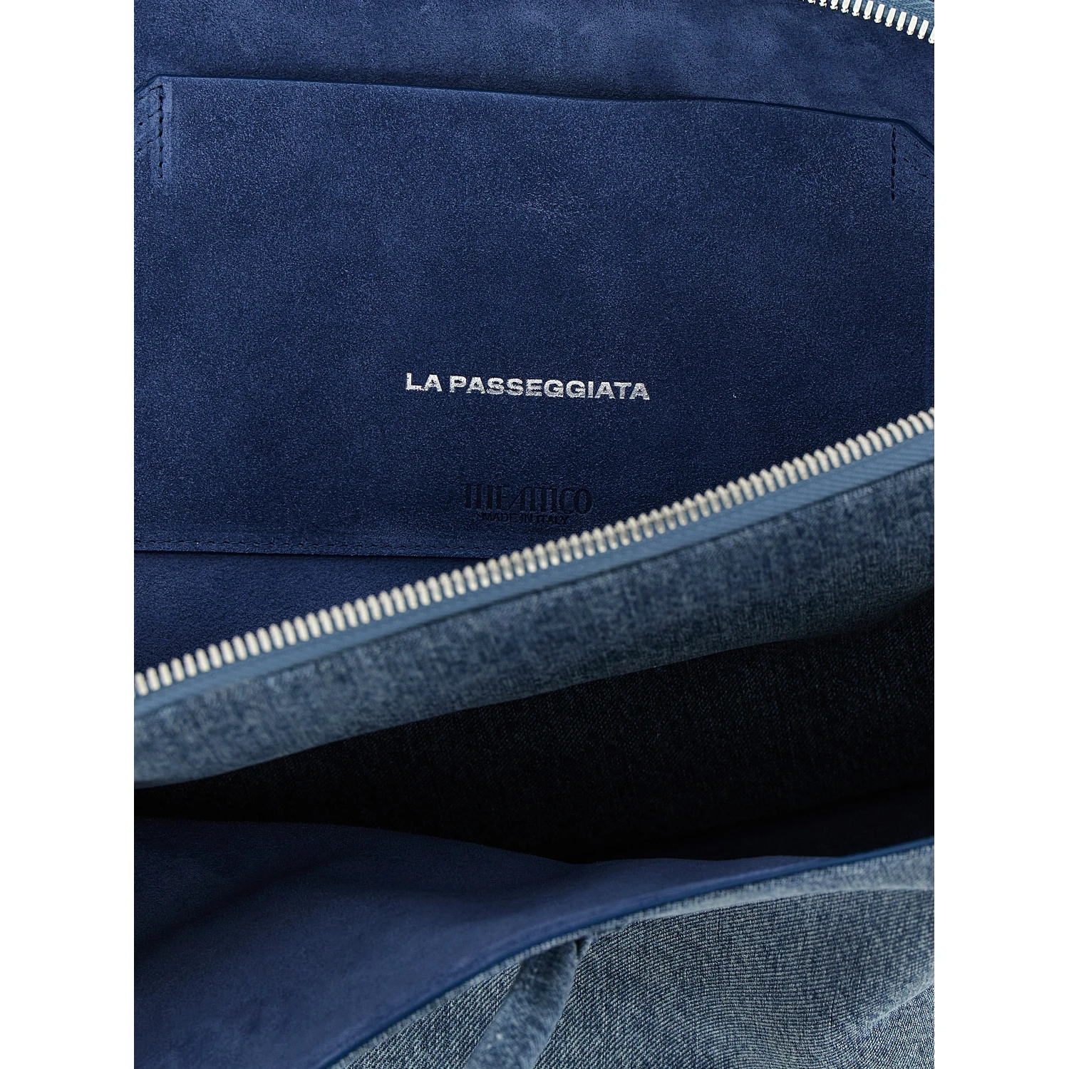 Blue Cotton Shoulder Bag