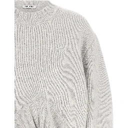 Gray Virgin Wool Cardigan
