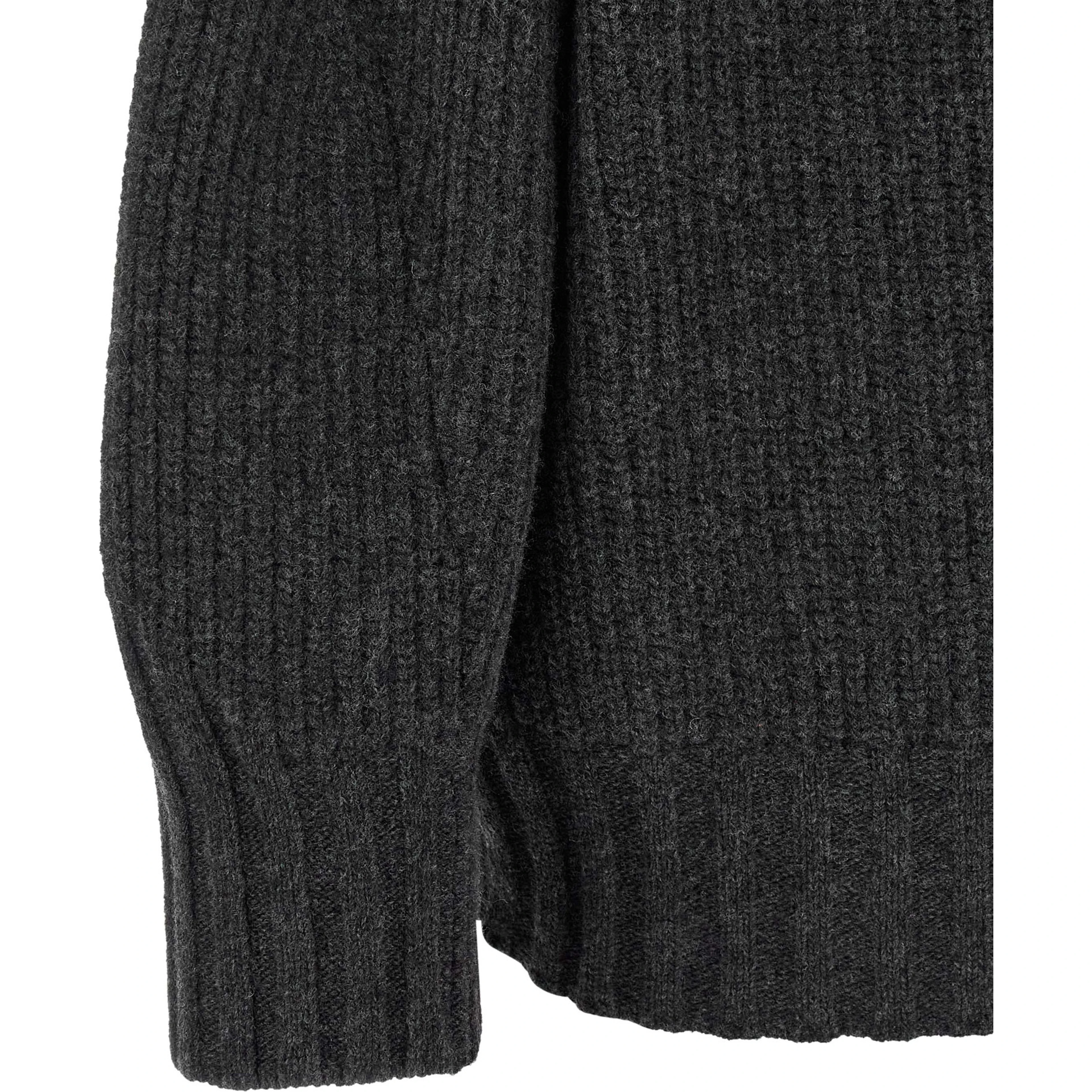 Gray Virgin Wool Cardigan