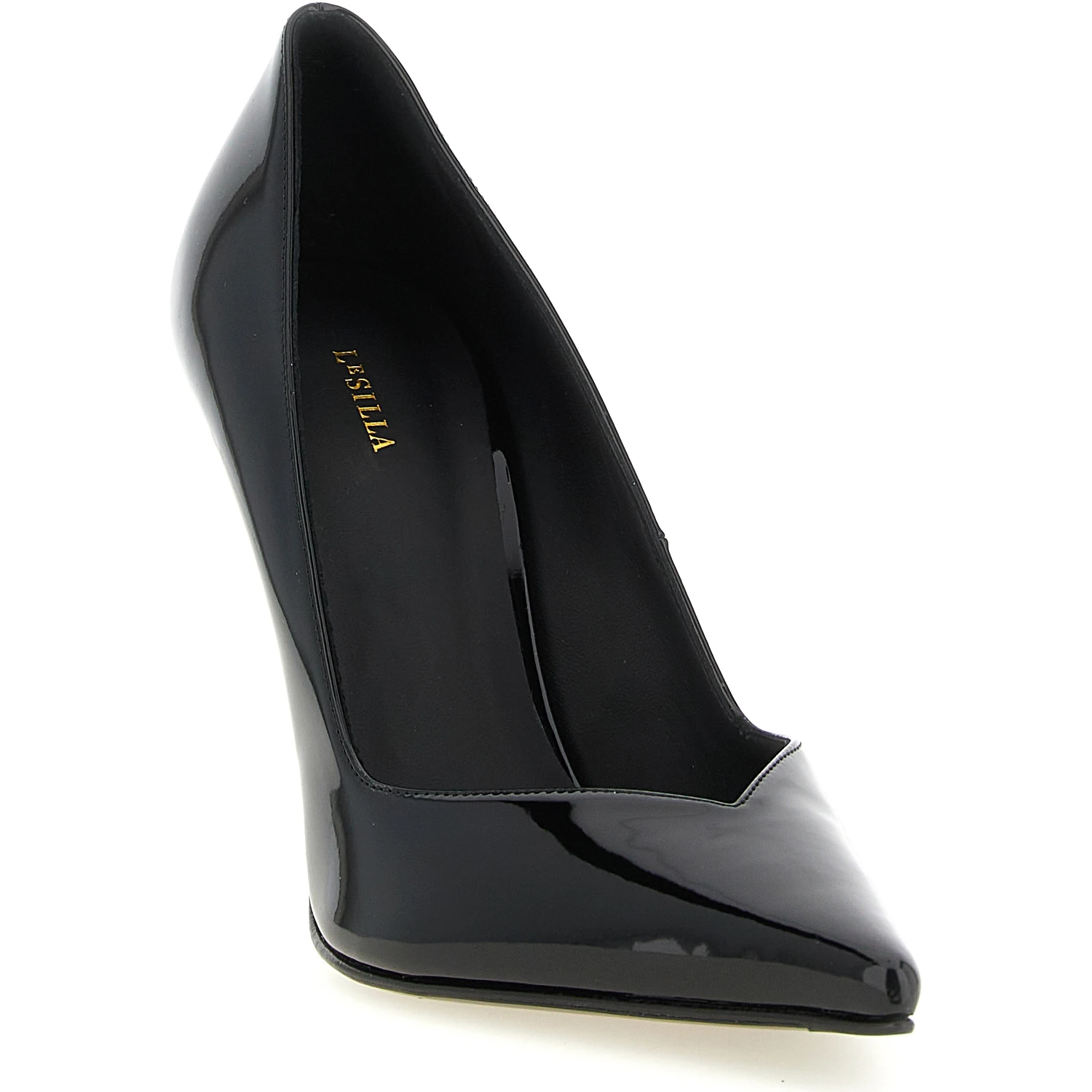 Black Polyethylene High Heel Pumps