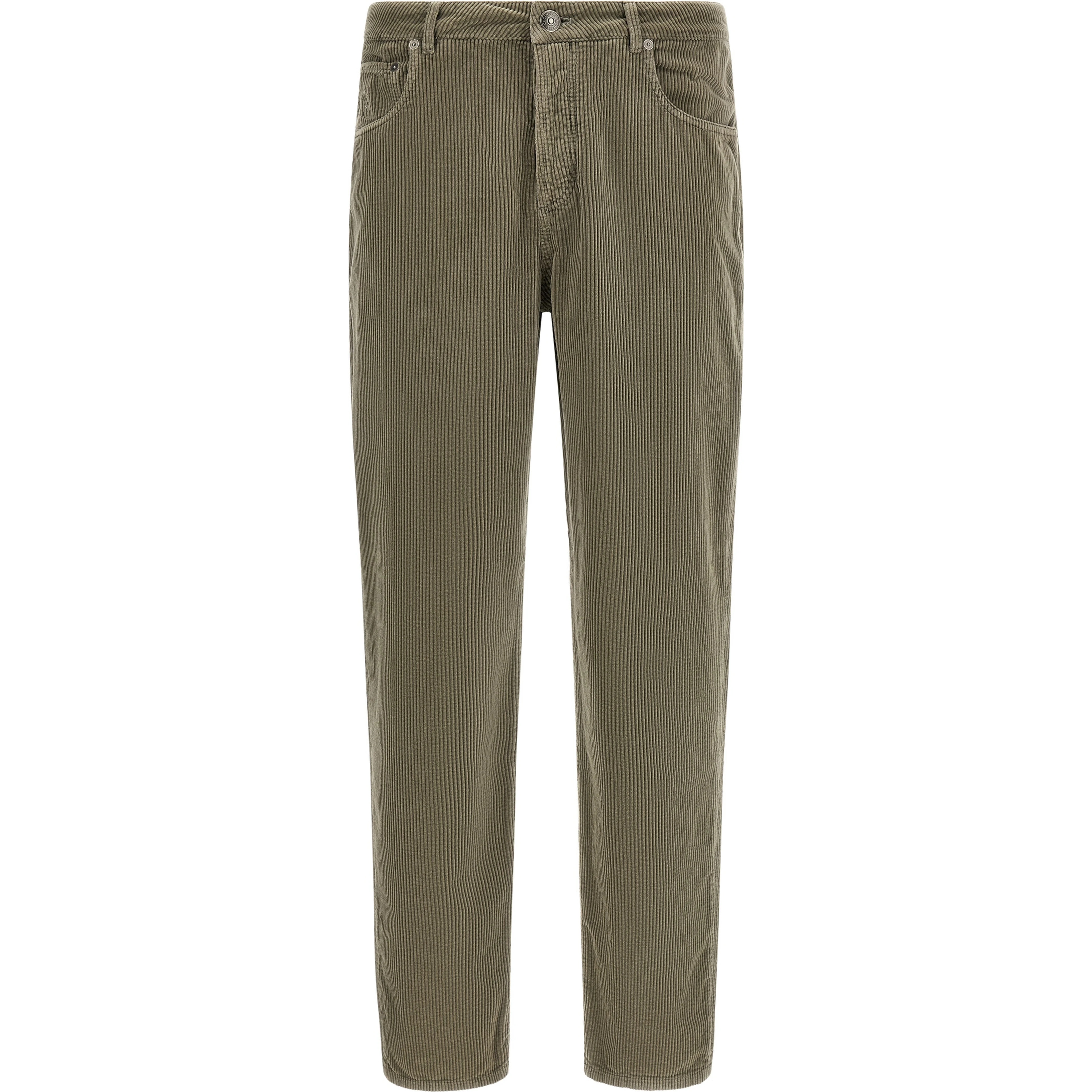 Bicolor Cotton Casual Pants