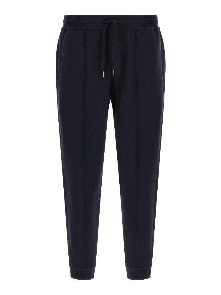 Blue Cotton Joggers (Workout Pants)