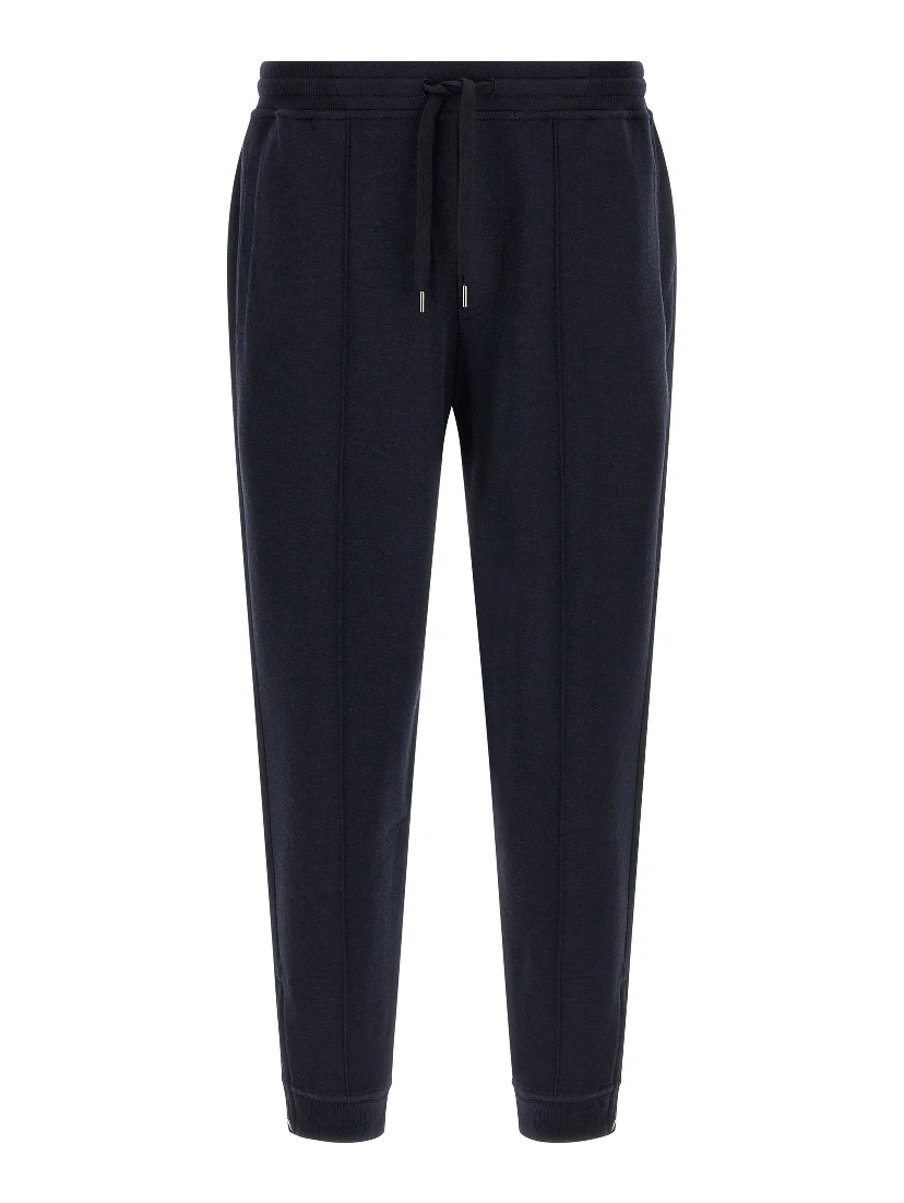 Blue Cotton Joggers (Workout Pants)