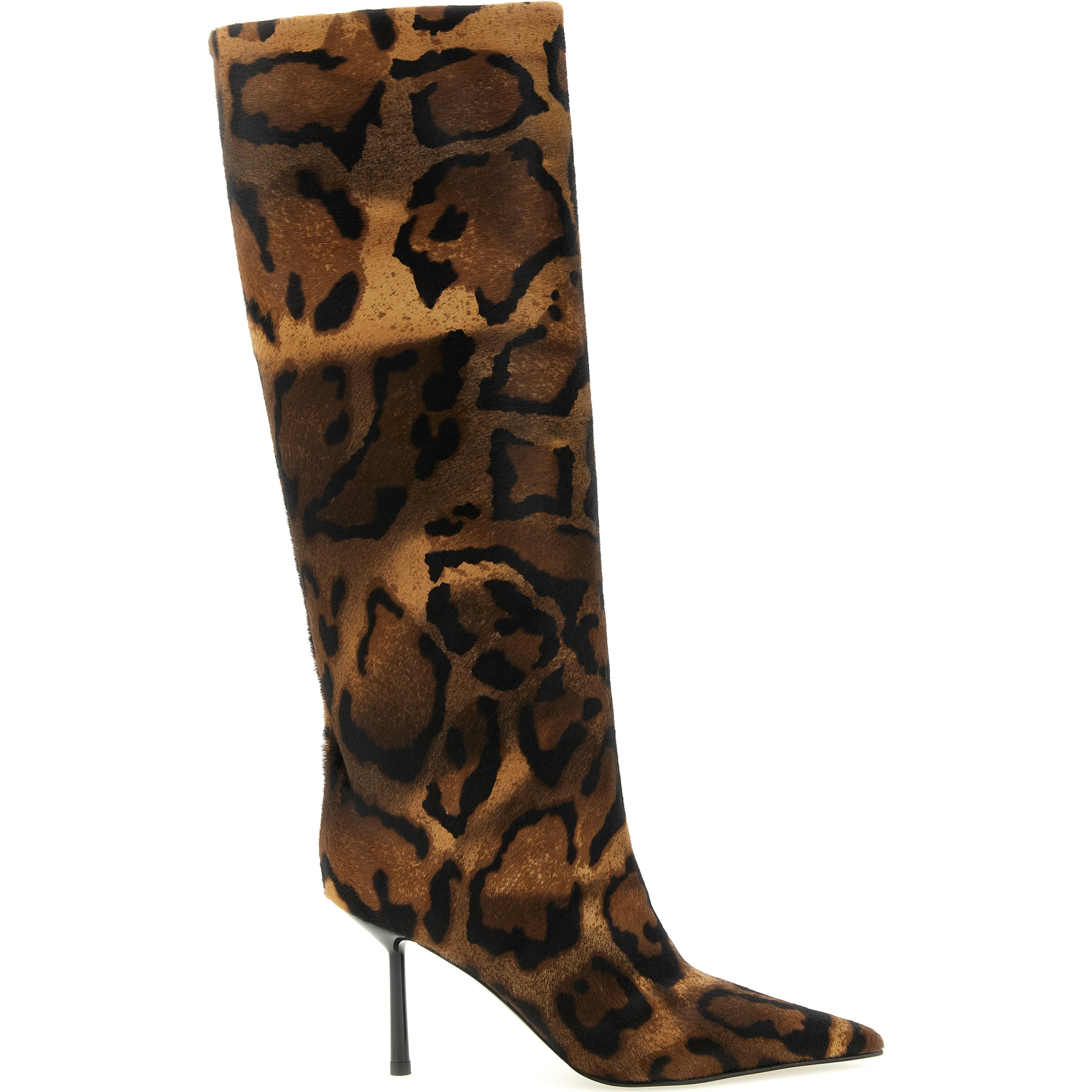 Brown Calfskin Over The Knee