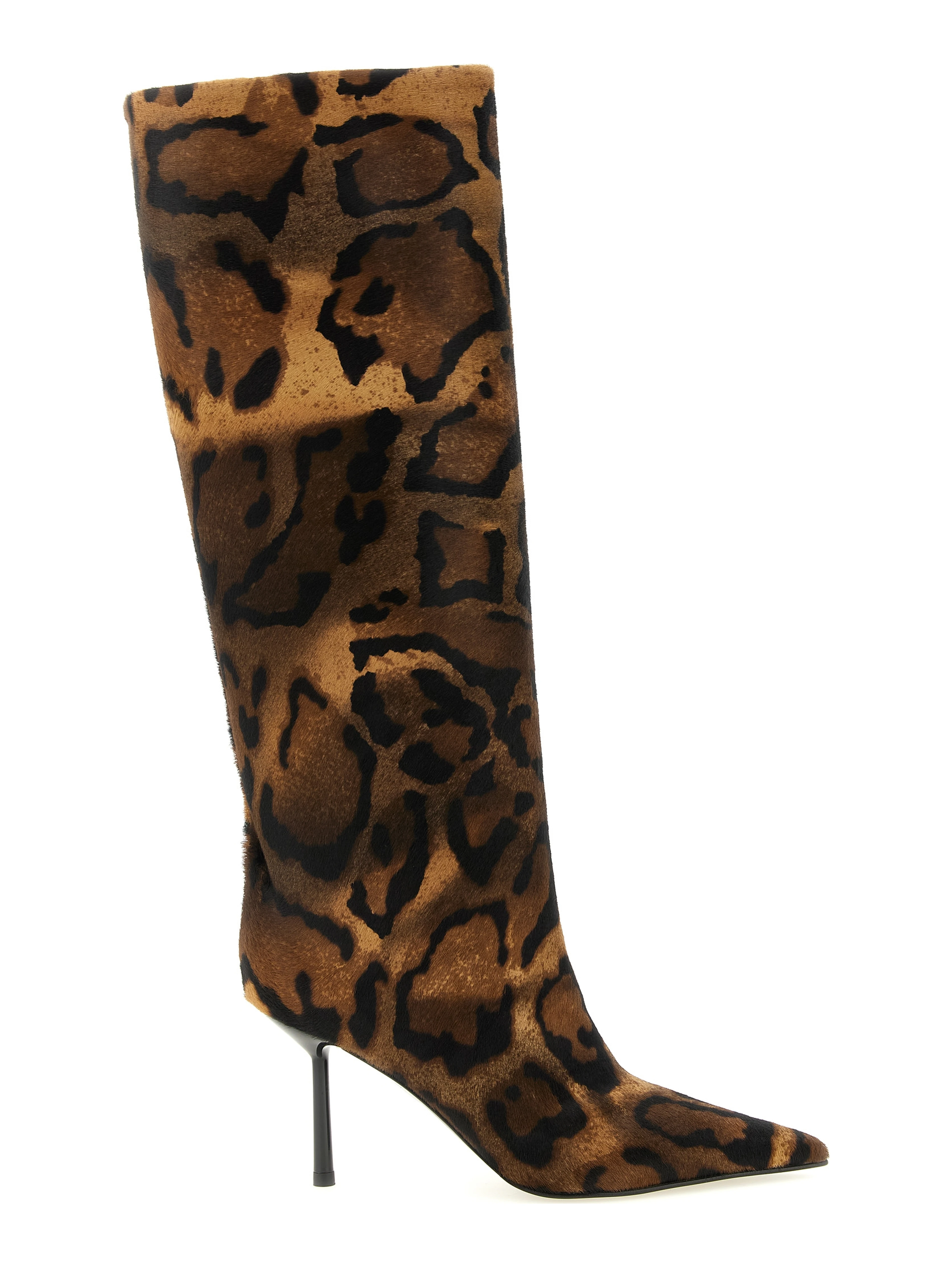 Brown Calfskin Over The Knee
