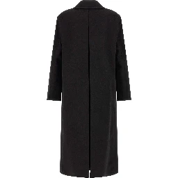 Black Virgin Wool Coat