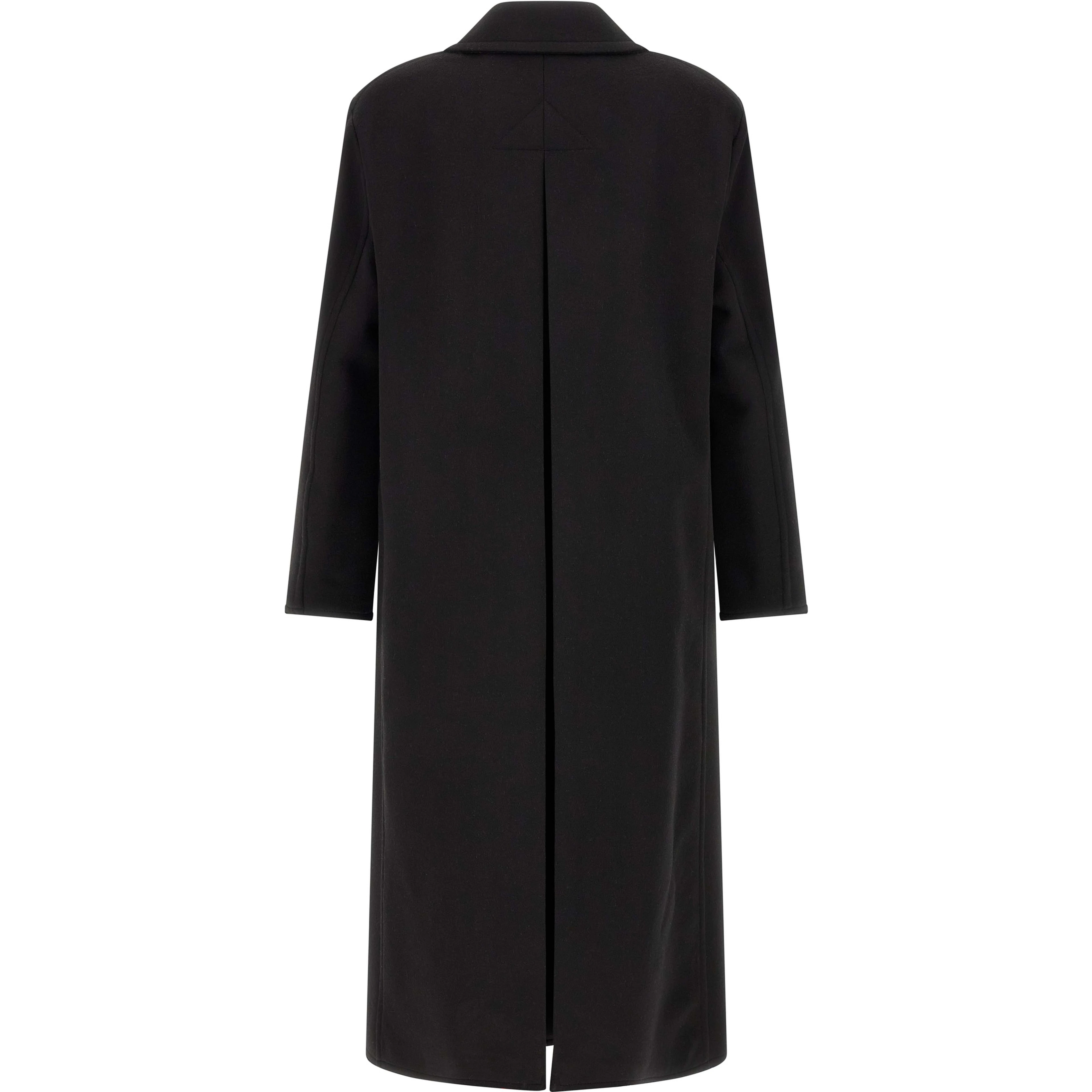 Black Virgin Wool Coat