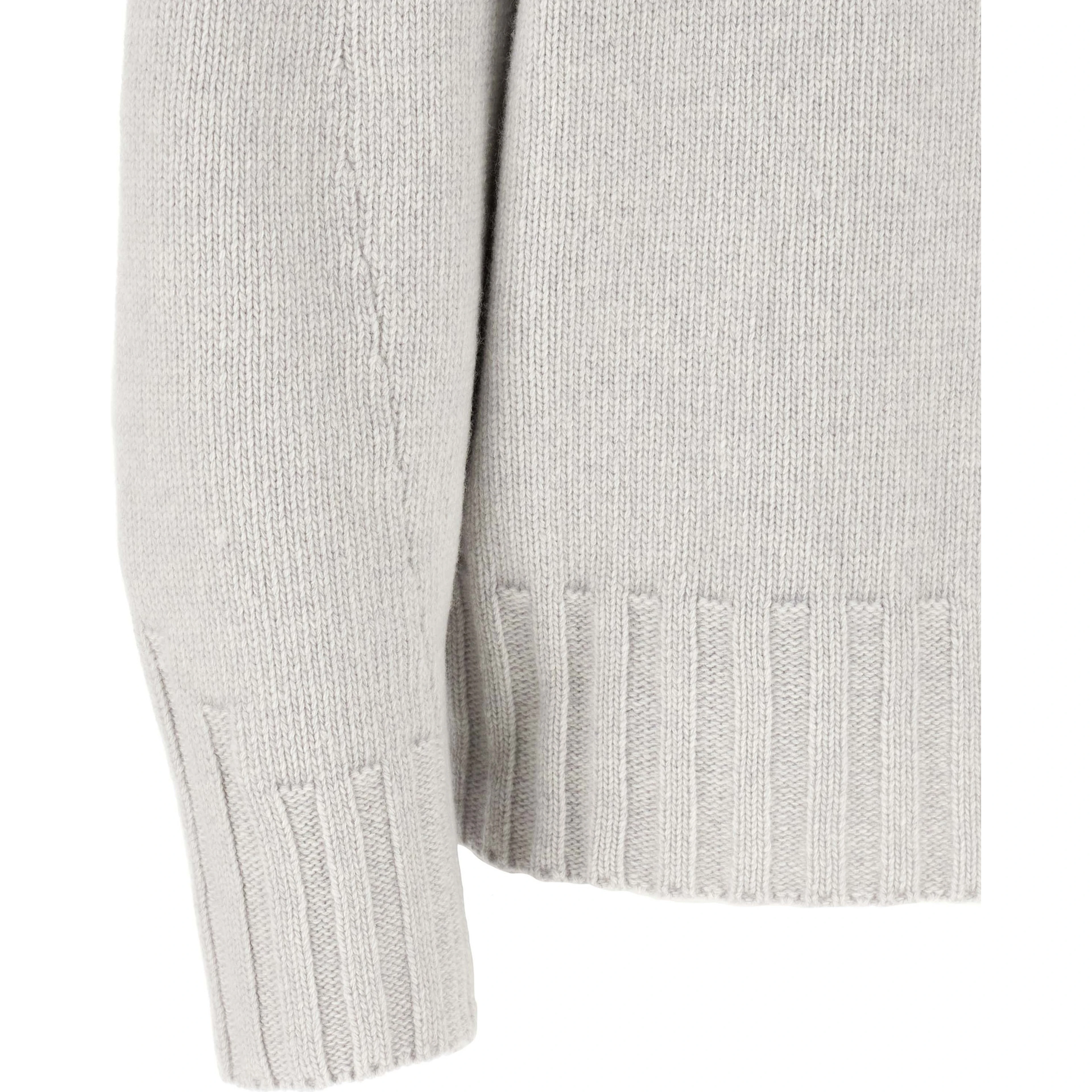 Gray Virgin Wool Cardigan