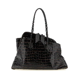 Brown Bovine Leather Shoulder Bag