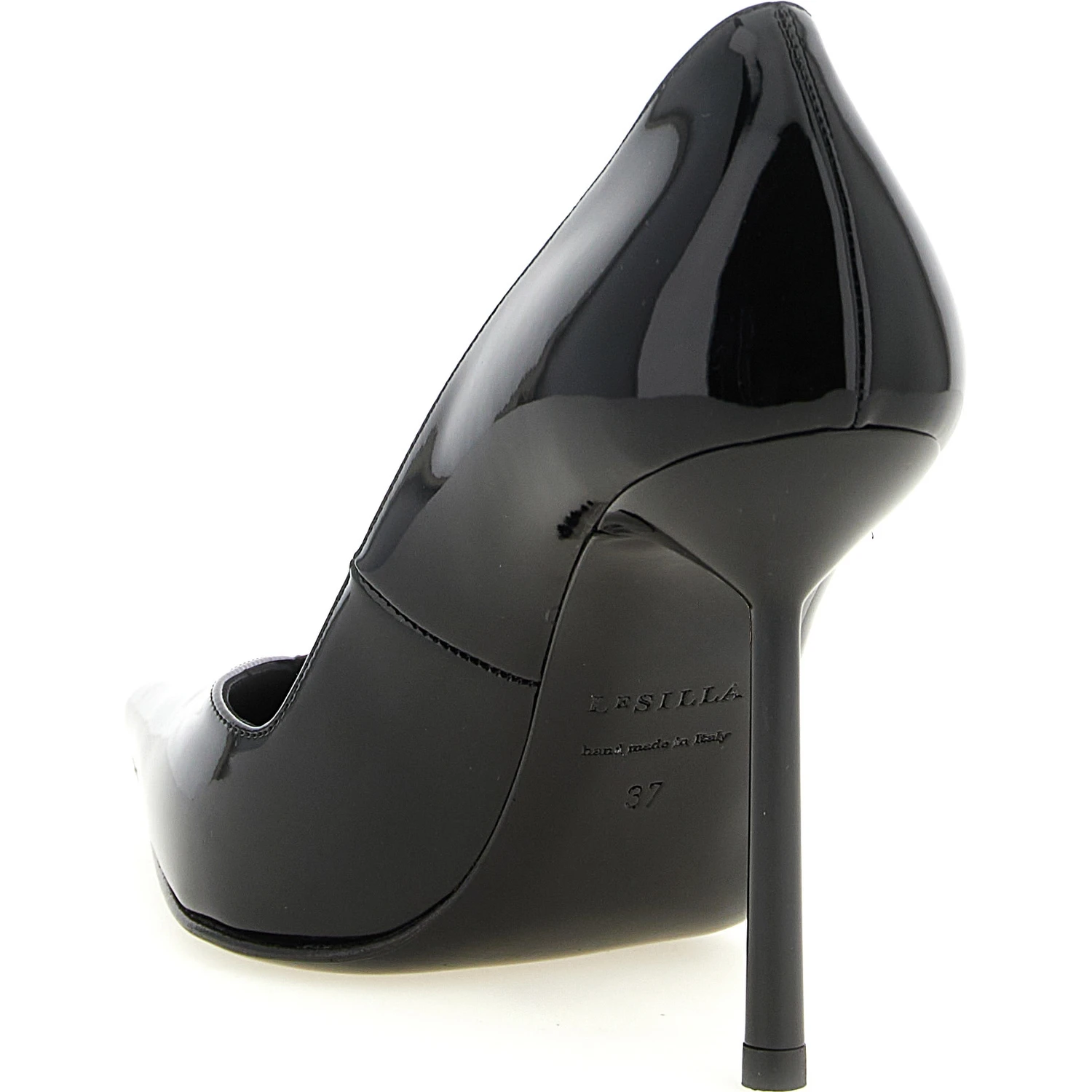 Black Polyethylene High Heel Pumps
