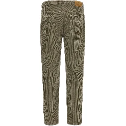 Bicolor Cotton Casual Pants