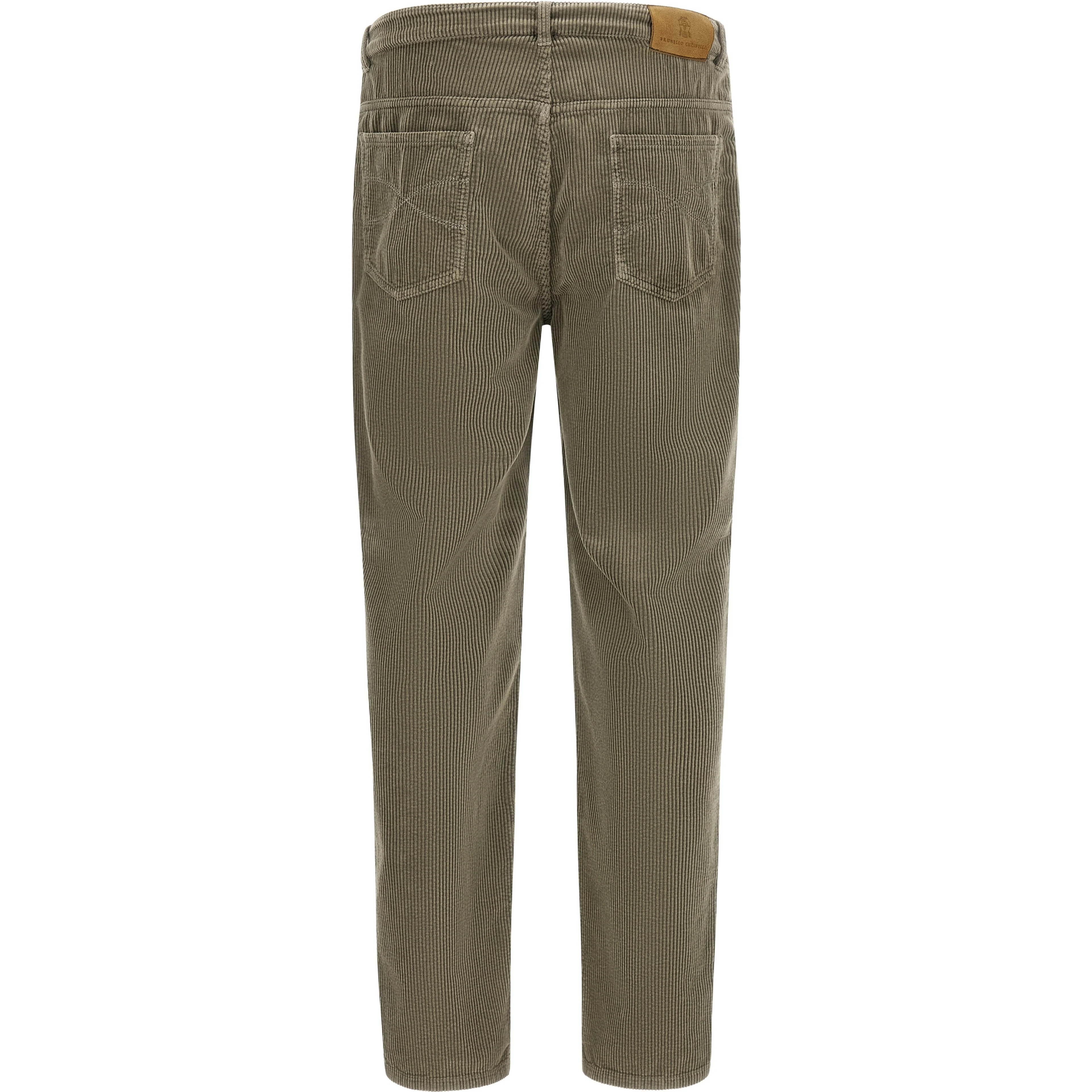 Bicolor Cotton Casual Pants
