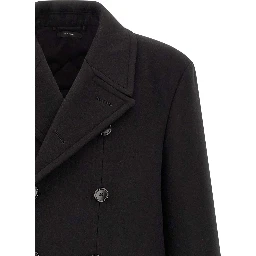 Black Virgin Wool Coat