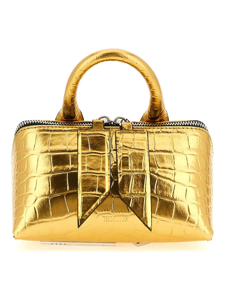 Gold Bovine Leather Handbag