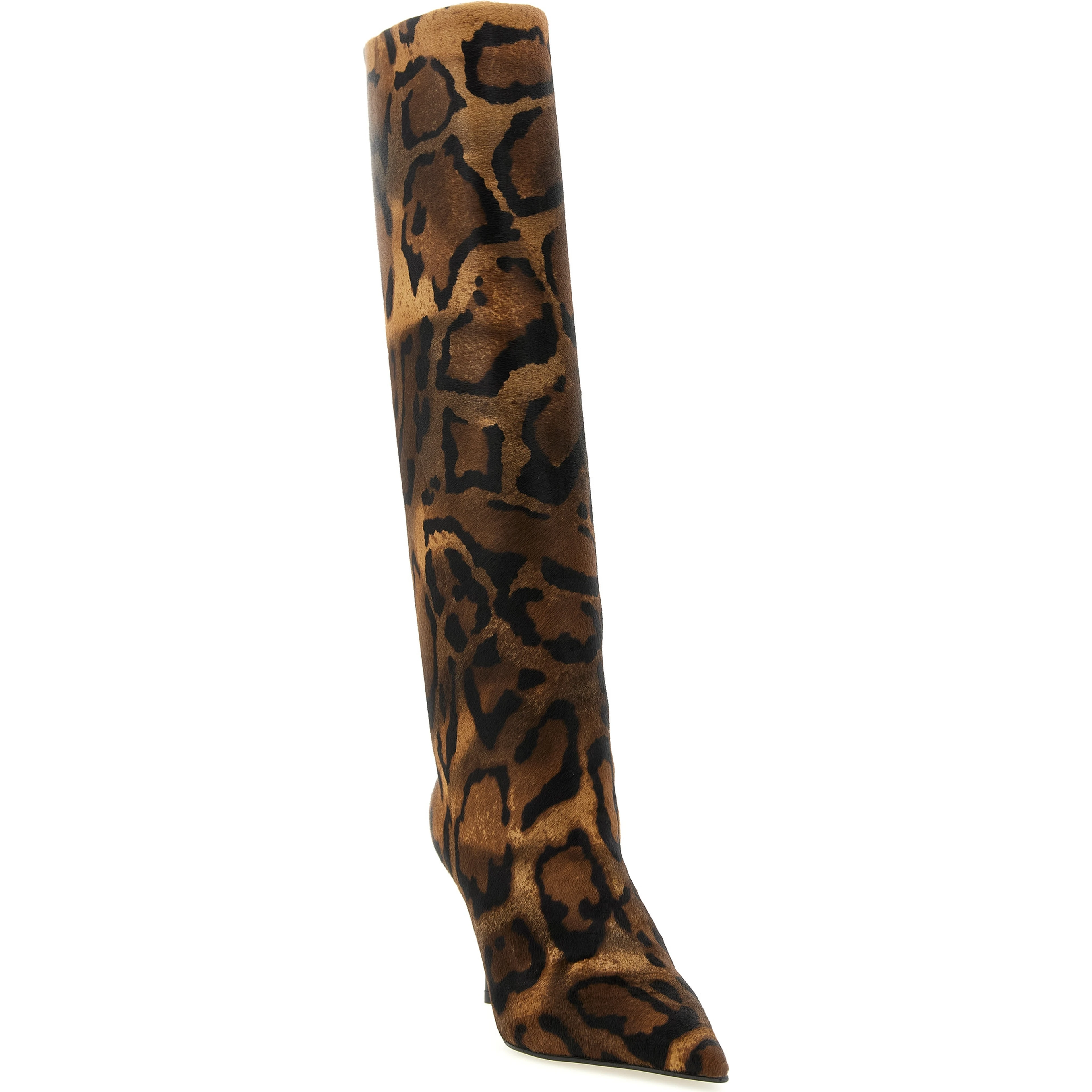 Brown Calfskin Over The Knee