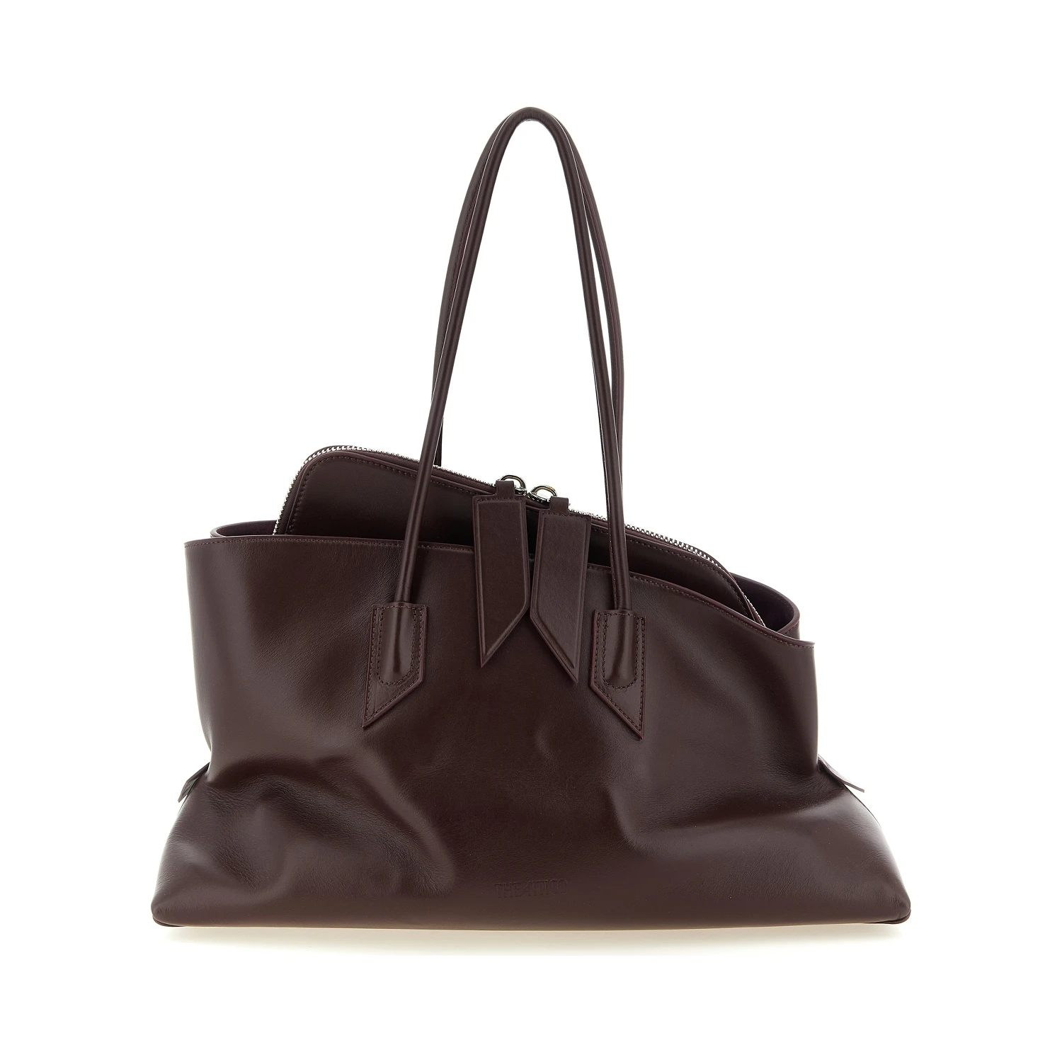 Purple Bovine Leather Shoulder Bag