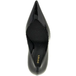 Black Polyethylene High Heel Pumps