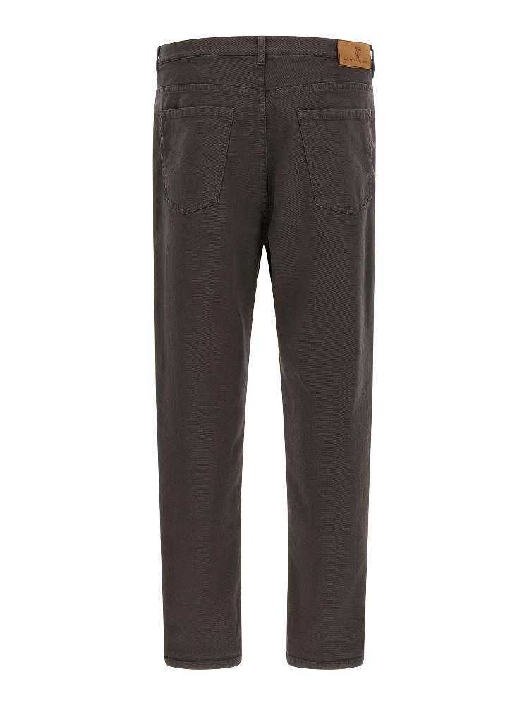 Brown Cotton Straight-Leg Jeans alternative