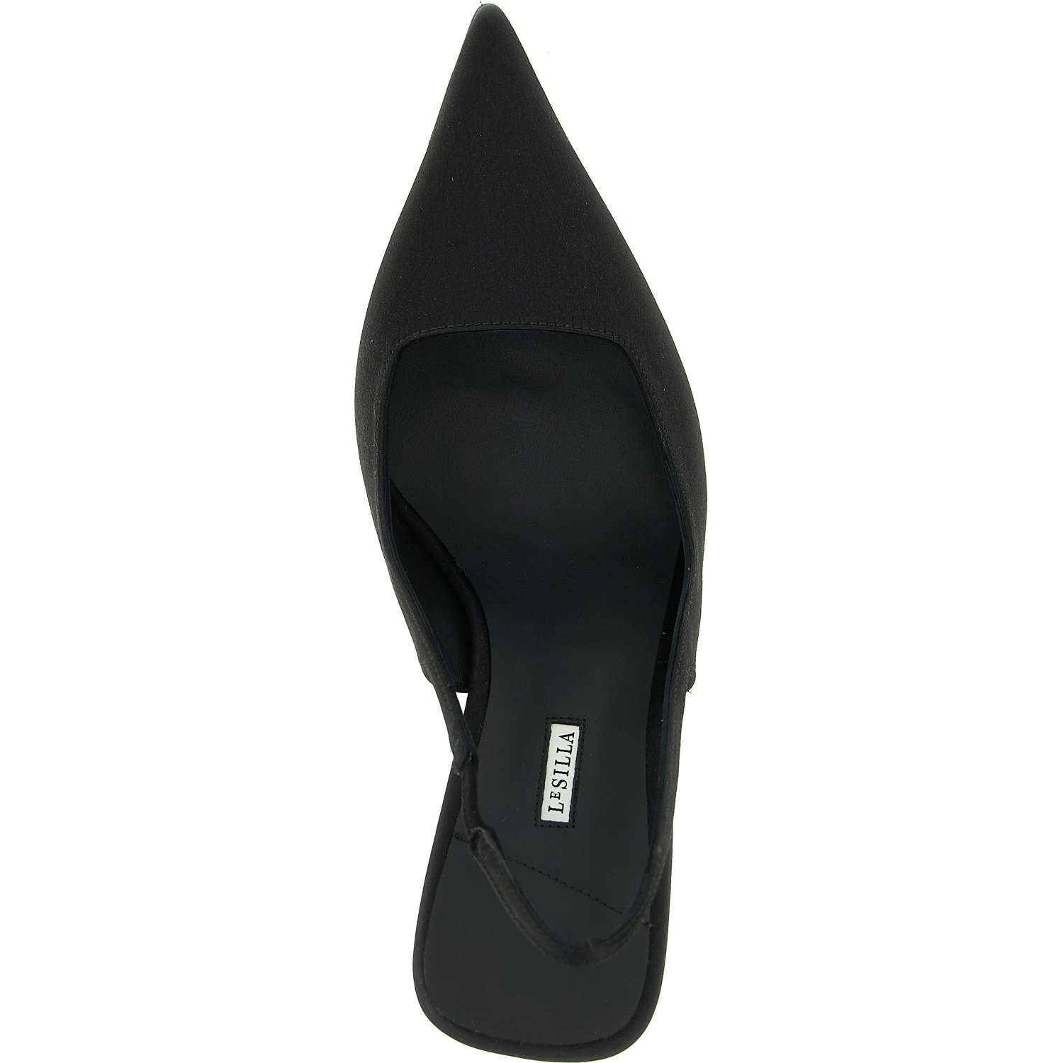 Black Viscose High Heel Pumps