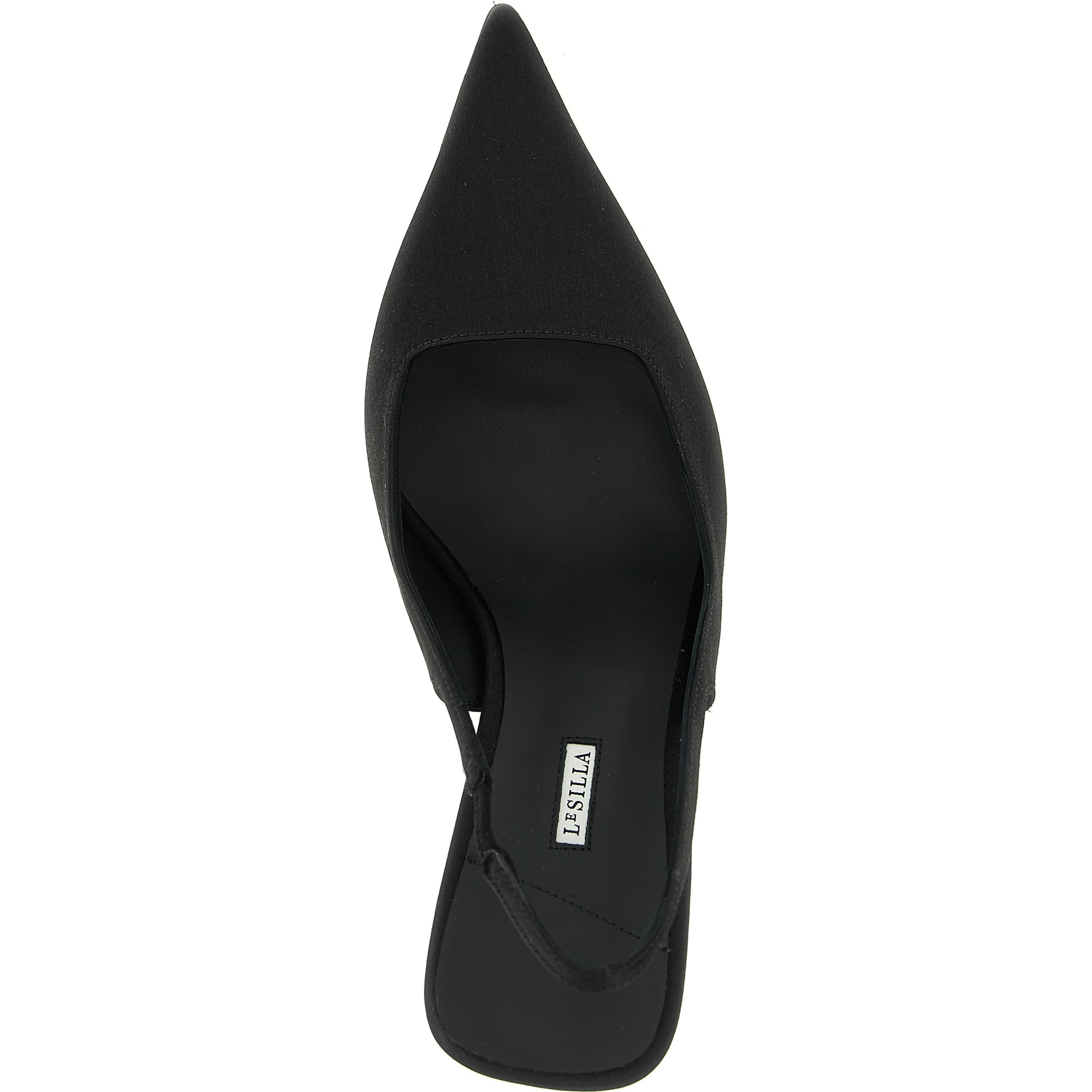 Black Viscose High Heel Pumps