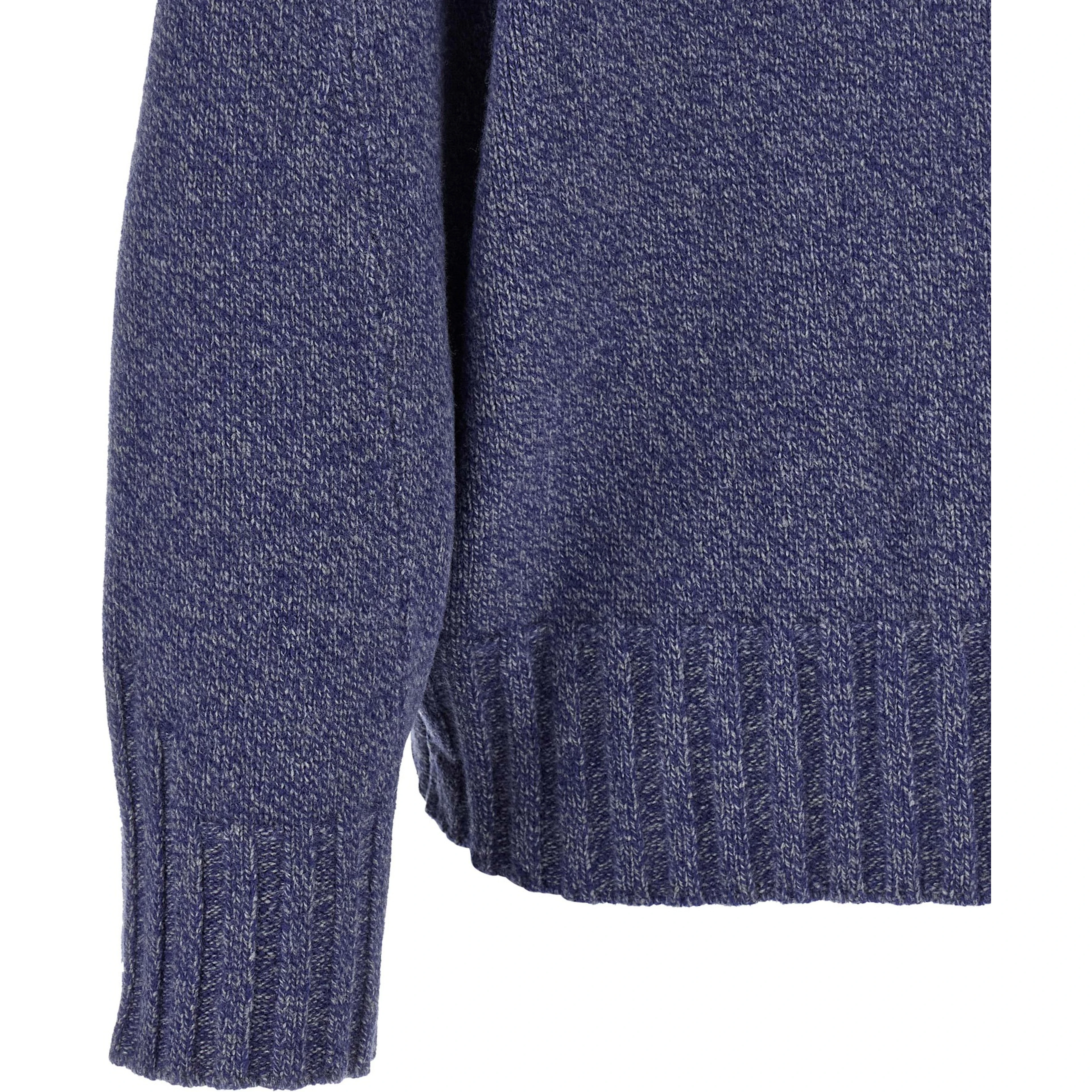 Blue Virgin Wool Cardigan