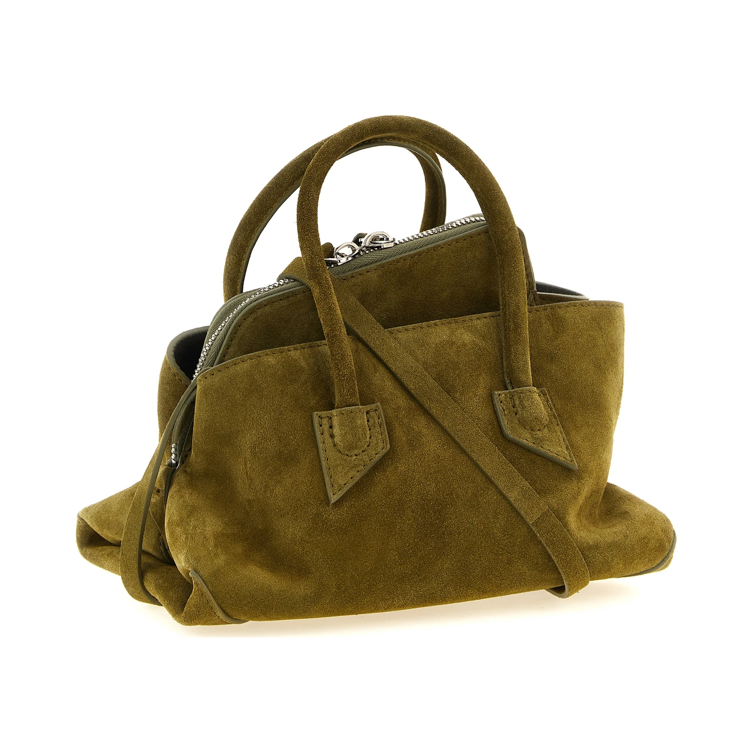 Bicolor Bovine Leather Handbag