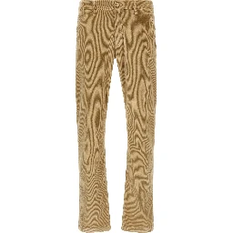 Beige Cotton Chino Pants