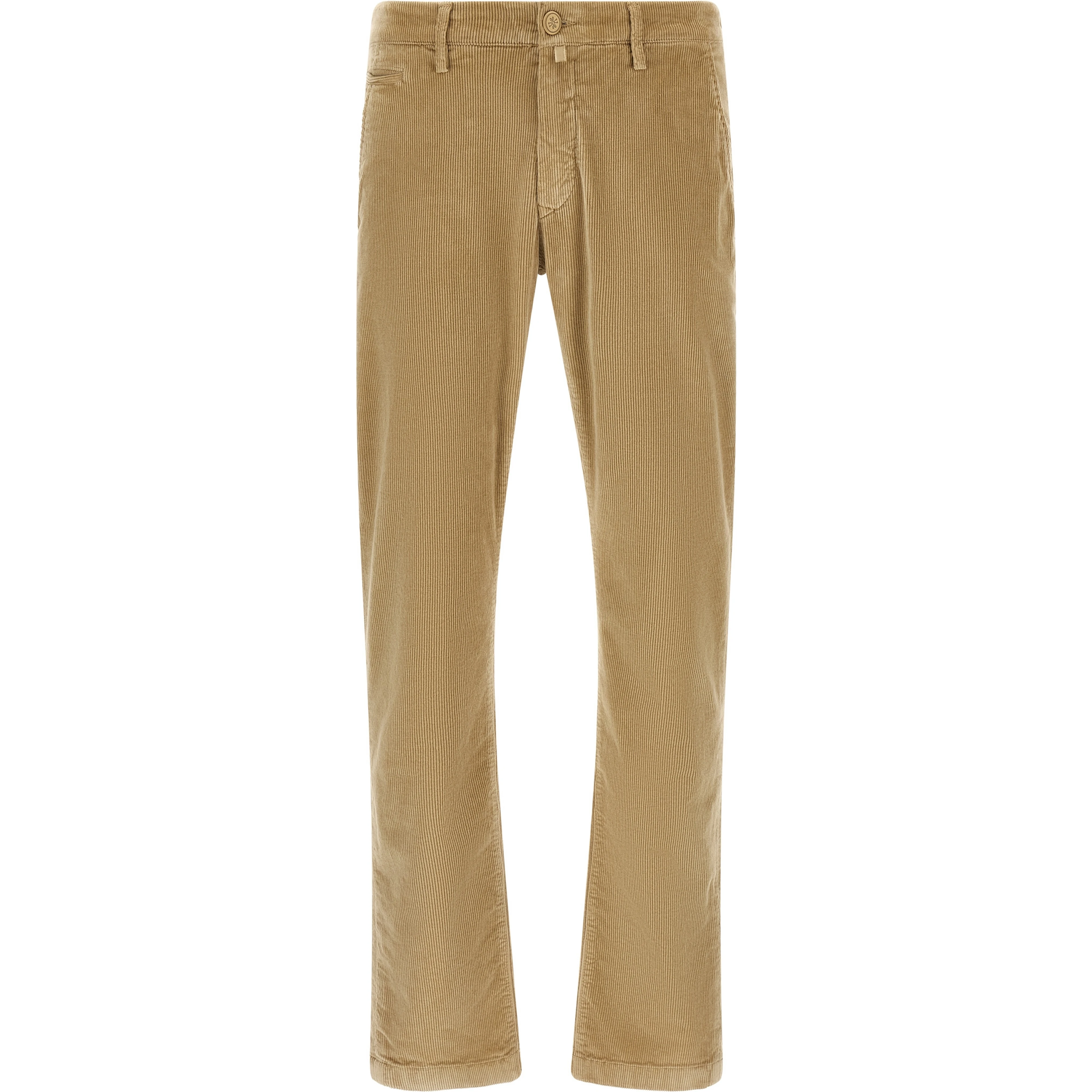 Beige Cotton Chino Pants