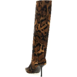 Brown Calfskin Over The Knee