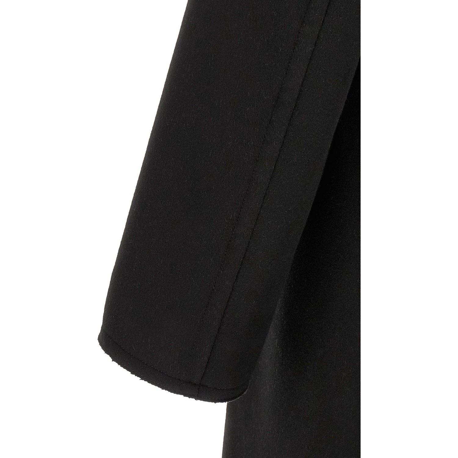 Black Virgin Wool Coat