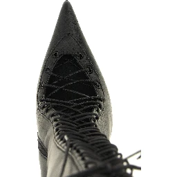 Black Lamb Leather Over The Knee