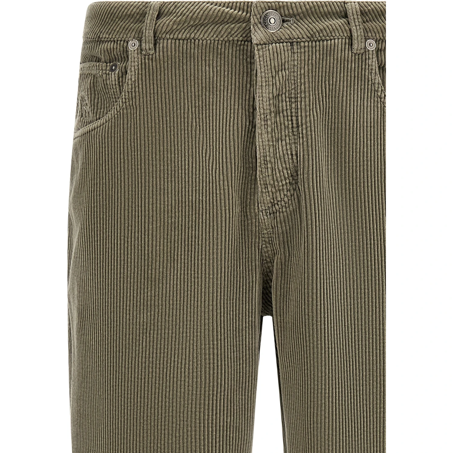 Bicolor Cotton Casual Pants