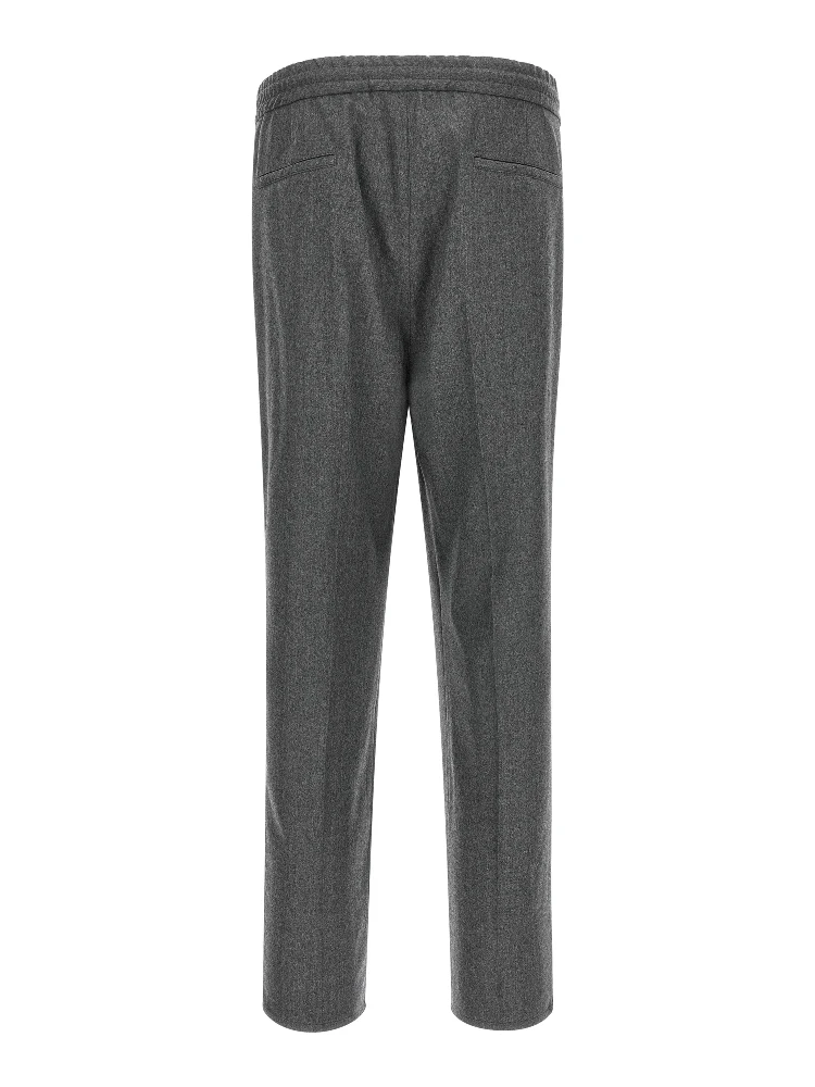 Gray Virgin Wool Casual Pants alternative