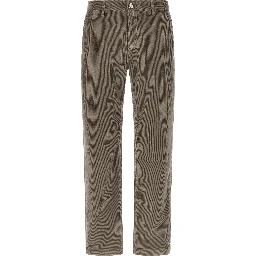 Gray Cotton Chino Pants