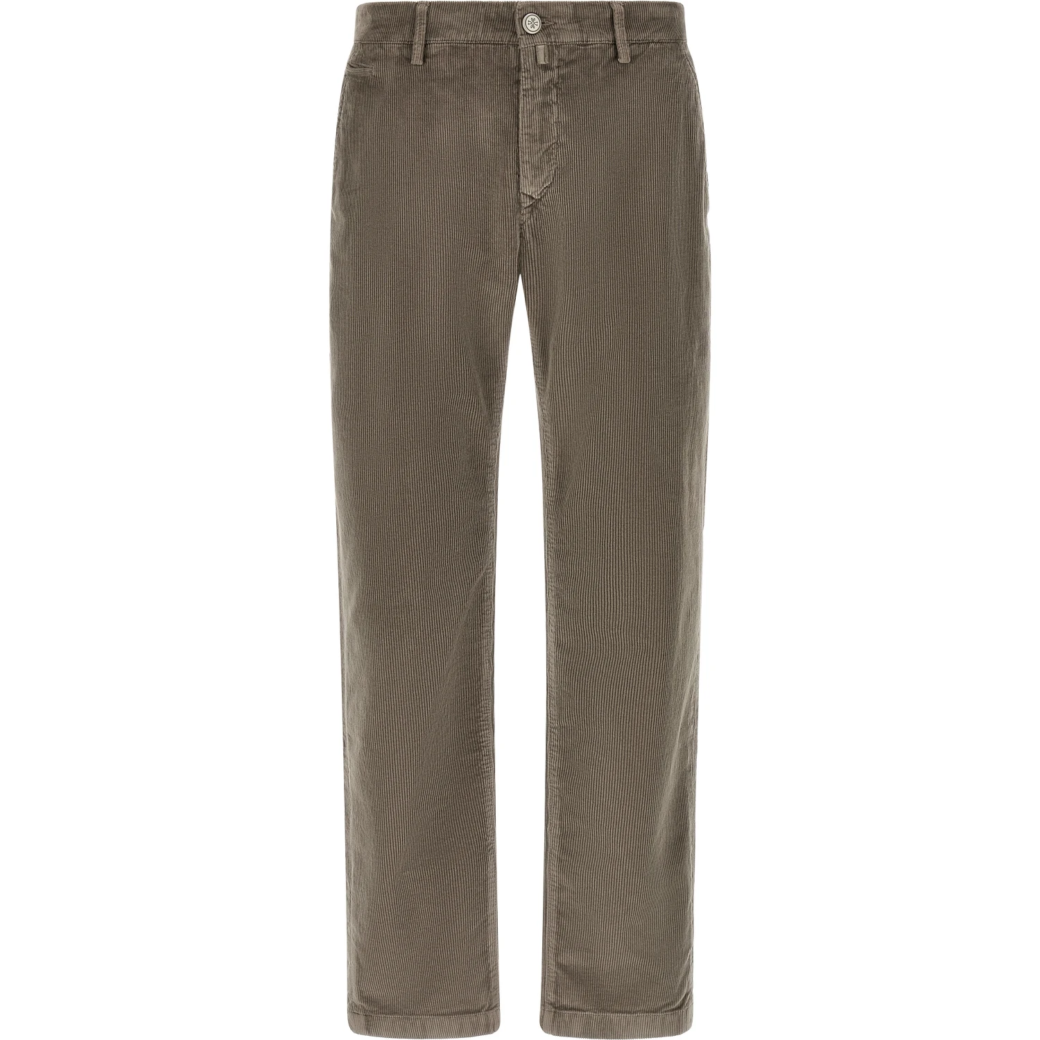 Gray Cotton Chino Pants